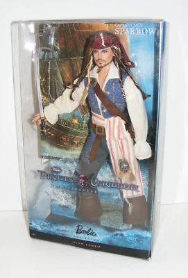 2010 Captain Jack Sparrow Pink Label Barbie Mattel New in Box B-2 - Image 1 of 4