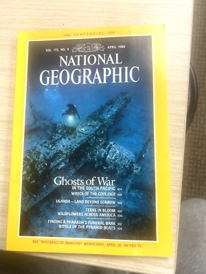  Ghosts of War in the South Pacific National Geographic Magazine - April 1988  - Image 1 of 4