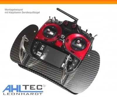 Ahltec Consolle Trasmettitore per Graupner MZ-18 Hott & MZ-24 Pro IN Carbonio - Immagine 1 di 3