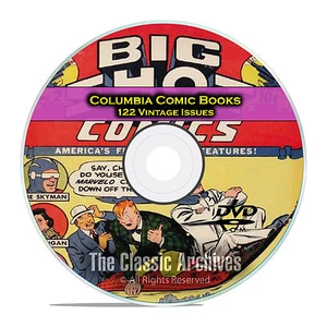 Columbia Comics, 122 Issues, Big Shot Comics, Sparky, Golden Age Comics DVD D18 - Picture 1 of 12
