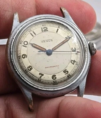 Vintage Mens Venus Military Style Watch For Repairs 33mm - Image 1 of 4