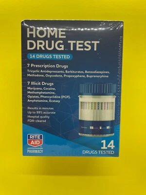 Rite Aid Home Drug Test Screening 5-10 Minutes 99% Accurate 14 test EXP: 8/2031 - Image 1 of 3