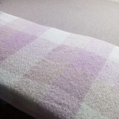 Old Navy Scarf Womens Shawl Pink Beige  Plaid Flannel Print Fringe 88"X23" New - Image 1 of 4