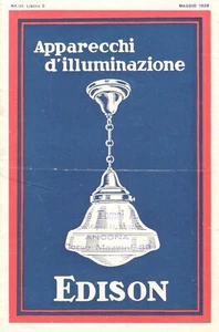 APPARECCHI D'ILLUMINAZIONE EDISON 1928 ART DECO LAMPS Illuminazione Lampade - Foto 1 di 4