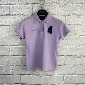HACKETT All Cotton Womens Lilac Polo T-Shirt Size M - Picture 1 of 6