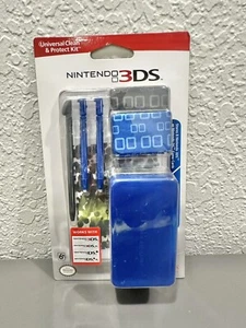 Kit de nettoyage et de protection universel Nintendo DS, 2DS, 3DS neuf bleu/noir - Photo 1/9