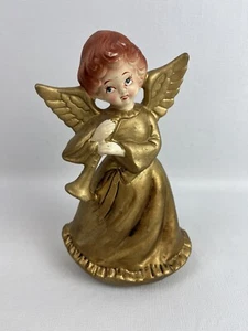 Christmas Decor - Vintage Musical Revolving Angel Japan 7 1/2" Tall - Picture 1 of 8