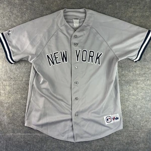 New York Yankees MLB Majestic Authentic Trikot grau Vintage Größe XL - Bild 1 von 13