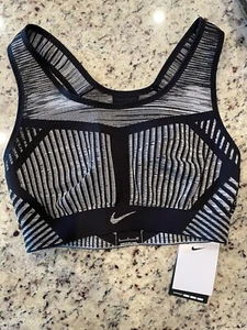 Nuevo con etiquetas Sujetador deportivo Nike Flyknit para mujer talla S entrenamiento de soporte alto AJ4047-014 negro - Imagen 1 de 11