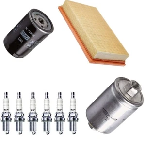 Service Kit Fits Jaguar XJ 3.0 X350 Air Oil Fuel Filter Denso Spark Plugs  - Picture 1 of 8
