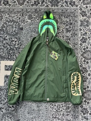 Green Bape Wind breaker Size Small 001 LJF801003X - Image 1 of 4