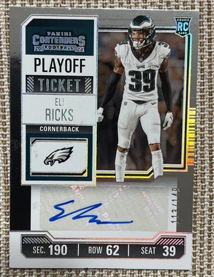 Eli Ricks /149 (AU, RC) 2023 Panini Contenders - Rookie Playoff Ticket #233 - Image 1 of 2