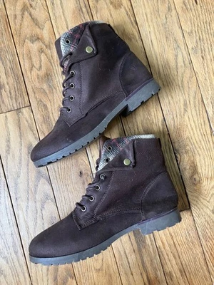 Botines Rock & Candy Tavin para mujer talla 9 de ZIGI marrón franela superior Foto 1 de 4