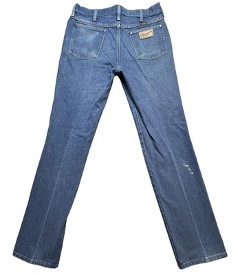 Jeans ajustados vintage Wrangler 936 corte vaquero para hombre 32x32 azul denim hechos en EE. UU. Foto 1 de 4