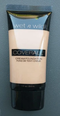 Wet n' Wild Coverall Cream Foundation 818 light Medium All Day Wear New - Image 1 of 2