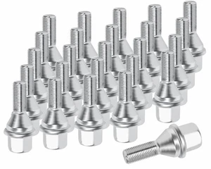 611-005 M12*1.25 One-Piece Wheel Lug Bolts 20pcs for 2014-2023 Jeep Cherokee, - Picture 1 of 6