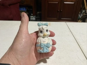 Vintage Bisque Porcelain Easter Duckling Hatching From Egg Spring Chick - Picture 1 of 3