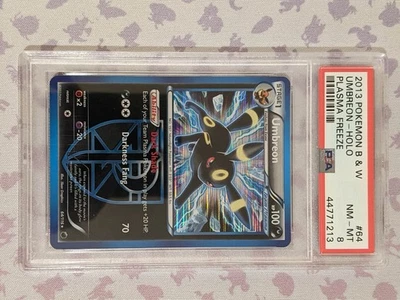 Umbreon 64/116 Black & White Plasma Freeze Holo - PSA 8 NM-MT - Image 1 of 2