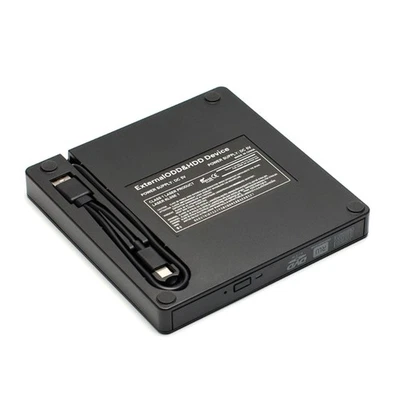 Optical Drive Case USB3.0 Type-C External Enclosure DVD-/CD-ROM Case 9.5/12.7mm - Image 1 of 4