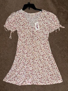 Vestido Floral Jessica Simpson Nuevo Grande Junior Lindo Fluido Sobre la Rodilla Solero - Imagen 1 de 7