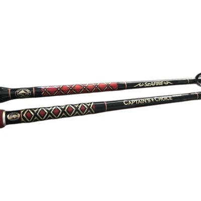 2 Offshore Angler Stand-up Rods 30-50# Seafire + Captain Choice Boat Rods Lot - Image 1 of 4