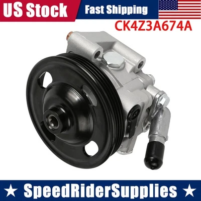 for Ford Transit-150 250 350 2015-2024 3.5L 3.7L Power Steering Pump with Pulley - Image 1 of 4