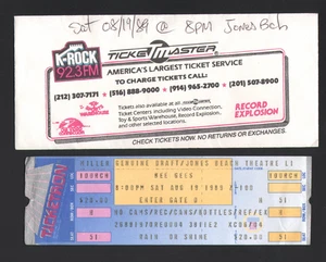 BEE GEES UNBENUTZT VOLLE KONZERTKARTE KEIN STUB 19. AUGUST 1989 JONES BEACH NY mit ENVELO - Bild 1 von 2