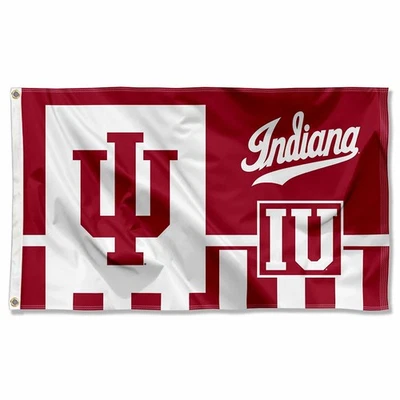 Indiana Hoosiers Large Outdoor Flag - Image 1 of 4