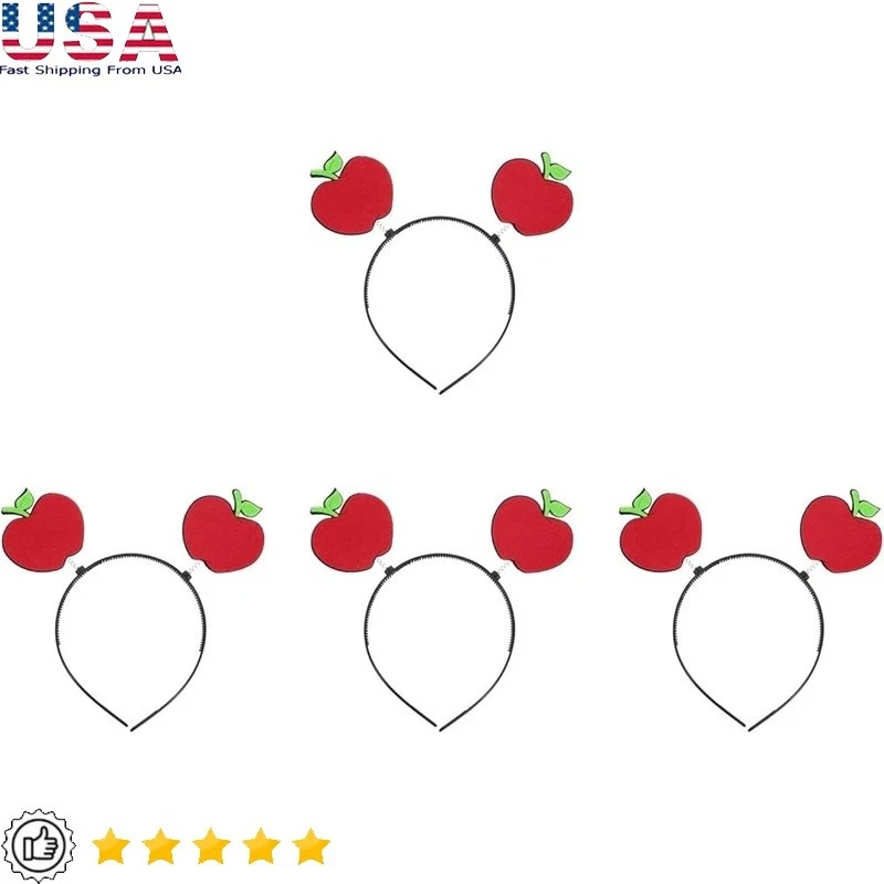 Diademas artificiales de manzana festivales fiestas accesorios de disfraz ropa divertida nuevas Foto 1 de 4