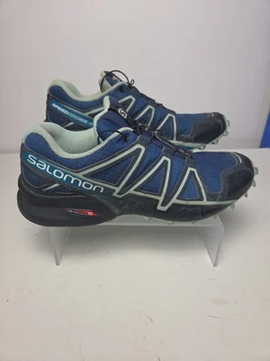 Salomon Speedcross 4 Zapatos Para Hombre Talla 10 Azul Trail Running Ortholite Ligeros Foto 1 de 4