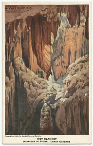 West Blanket Luray Caverns J.W. Hawkins Vintage Postcard - Picture 1 of 2