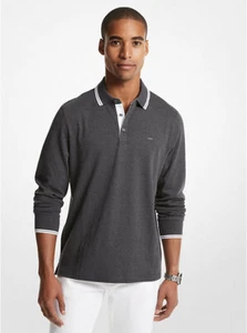 Polo Greenwich de manga larga para hombre Michael Kors mezcla de carbón B4 HP - Imagen 1 de 27