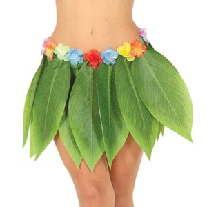 Bananenrock Hawaii Rock mit Bananenblättern Grün Hula Blätterrock Südsee Kostüm - Bild 1 von 1