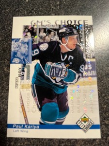 Paul Kariya Ducks 1998-99 Upper Deck UD Choice CHOICE RESERVE PARALLEL #224