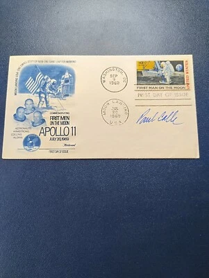 Apollo 11 Brief.Mit Original  Unterschrift! Selten und Rar! Paul Calle - Bild 1 von 3