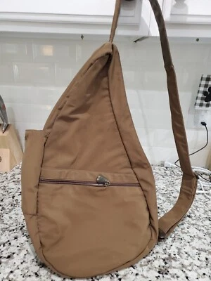 Bolso Bandolera Ameribag Saludable Espalda Estilo Eslinga Taupe Mediano  Foto 1 de 4