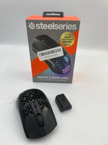 SteelSeries Aerox 3 Wireless - Holey RGB Gaming Mouse - - Onyx(READ) - Picture 1 of 10
