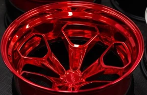 Gloss Transparent Candy FIRE RED powder coating paint, 1Lb/0.45kg - Picture 1 of 5