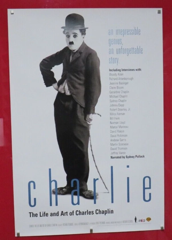 CHARLIE THE LIFE AND KUNST OF CHARLES CHAPLIN ECHT US 1 BLATT VIDEO POSTER 2003 - Bild 1 von 4