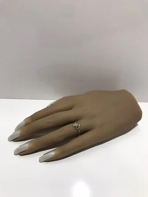 10k Two-Tone Yellow & White Gold Diamond Cluster Ring Sz 7.25 - Image 1 of 4