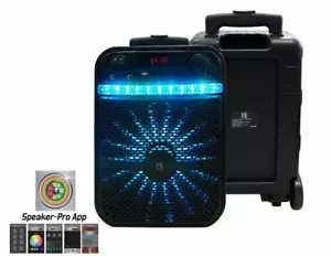 MR Dj AXL 10" 2000W Portable Speaker Bluetooth, Rechargeable Battery App Control - Picture 1 of 7