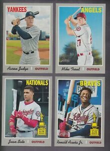 2019 Topps Heritage courts tirages SP 401-500,701-725 que vous choisissez pour compléter votre ensemble