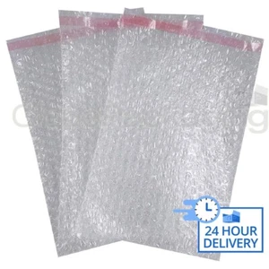 300 x BOLSAS DE BURBUJAS FUERTES DE PELADO Y SELLADO LISO 180x235 mm (7x9") - Imagen 1 de 5