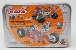 New MECCANO Erector Design Starter Flex #842706E 2012 Two Model Set in tin case - Picture 1 of 9