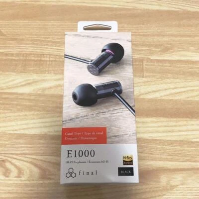 FINAL AUDIO E1000 In-Ear Earphones Earbuds IEM Monitors Black No Microphone - Image 1 of 4