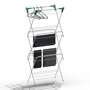 Clothes Drying Rack Laundry Rack Durable Small Folding Drying Rack for Towels - Picture 1 of 14