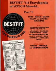 BESTFIT 111 & 111A - ENCYCLOPEDIA SPARE PARTS WATCHES -  FILES IN PDF FORMAT  - Afbeelding 1 van 2