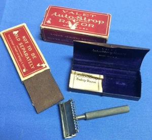 Vintage VALET Auto strop Safety Razor in a metal case Maywood Missourian - Picture 1 of 11
