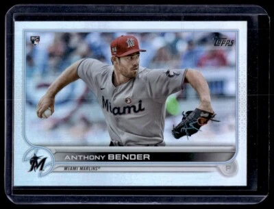 2022 Topps Rainbow Foil Anthony Bender RC Miami Marlins #160 - Image 1 of 2