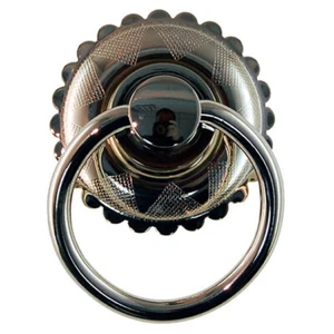 FURNITURE Hardware Solid Brass 1-3/4" Dia. Polished Nickel Drawer Drop Ring Pull - Picture 1 of 1
